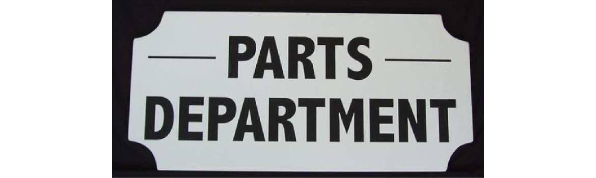Unzicker Equipment Inc. forklift parts department banner 